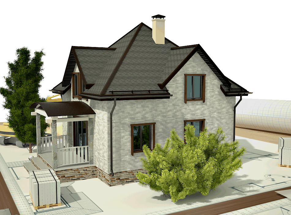 Арболитовые дома — обзор типовых проектов