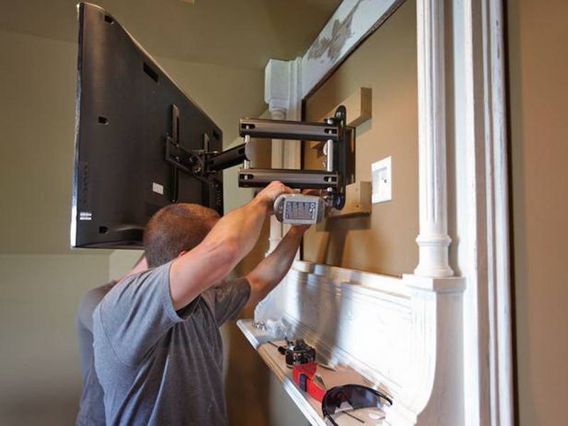 Как повесить телевизор на стену из газобетона - технология крепления телевизоров на газобетонные стены из газоблоков