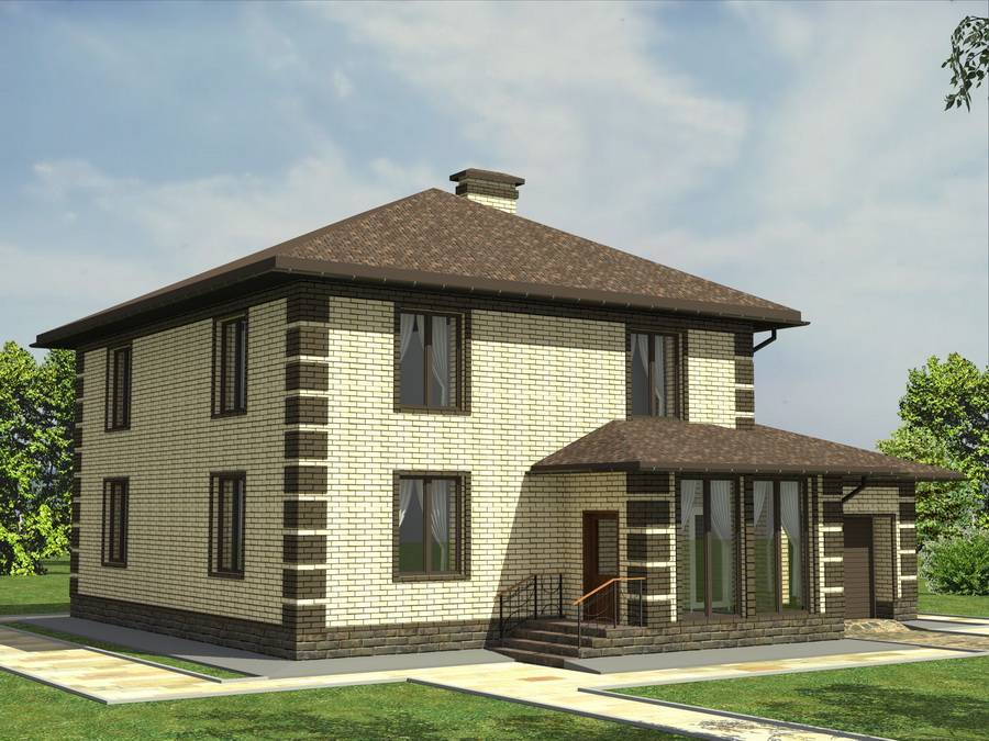 Проекты домов из кирпича до 200 кв. м для постоянного жилья
