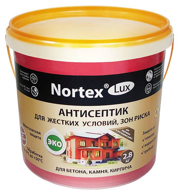 Антисептик для бетона нортекс дезинфектор: действие и характеристики