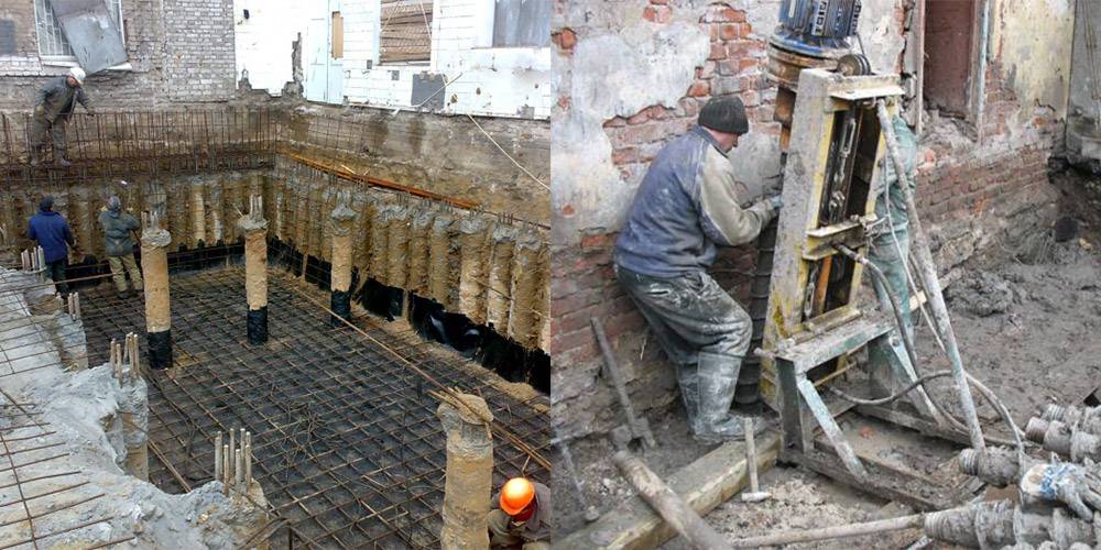 Технология ремонта и замены фундамента в деревянном доме