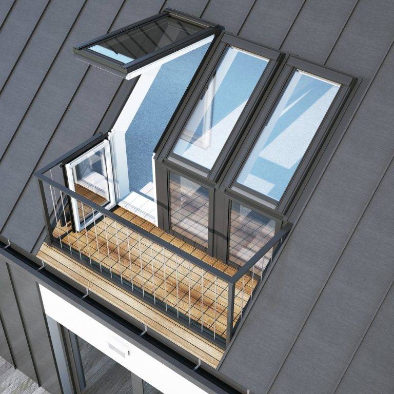 Мансардное окно-балкон: что это за конструкция, виды трансформеров .