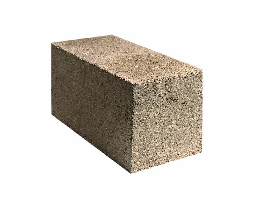 Фундаментный блок 200×200×400 полнотелый (бетонный), марка прочности: м200, размер: 390×190×188 мм