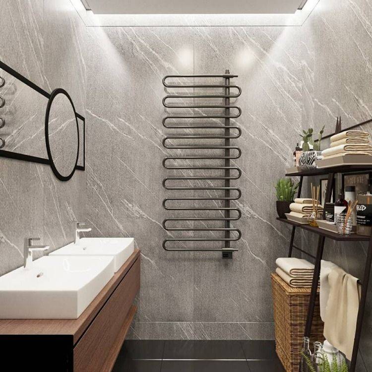 Полотенцесушитель в ванной: фото красивых дизайнерских моделей, виды