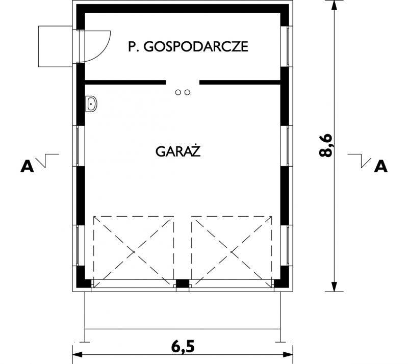 Проекты гаража на 2 машины - оптимальные размеры, с одними и двумя воротами