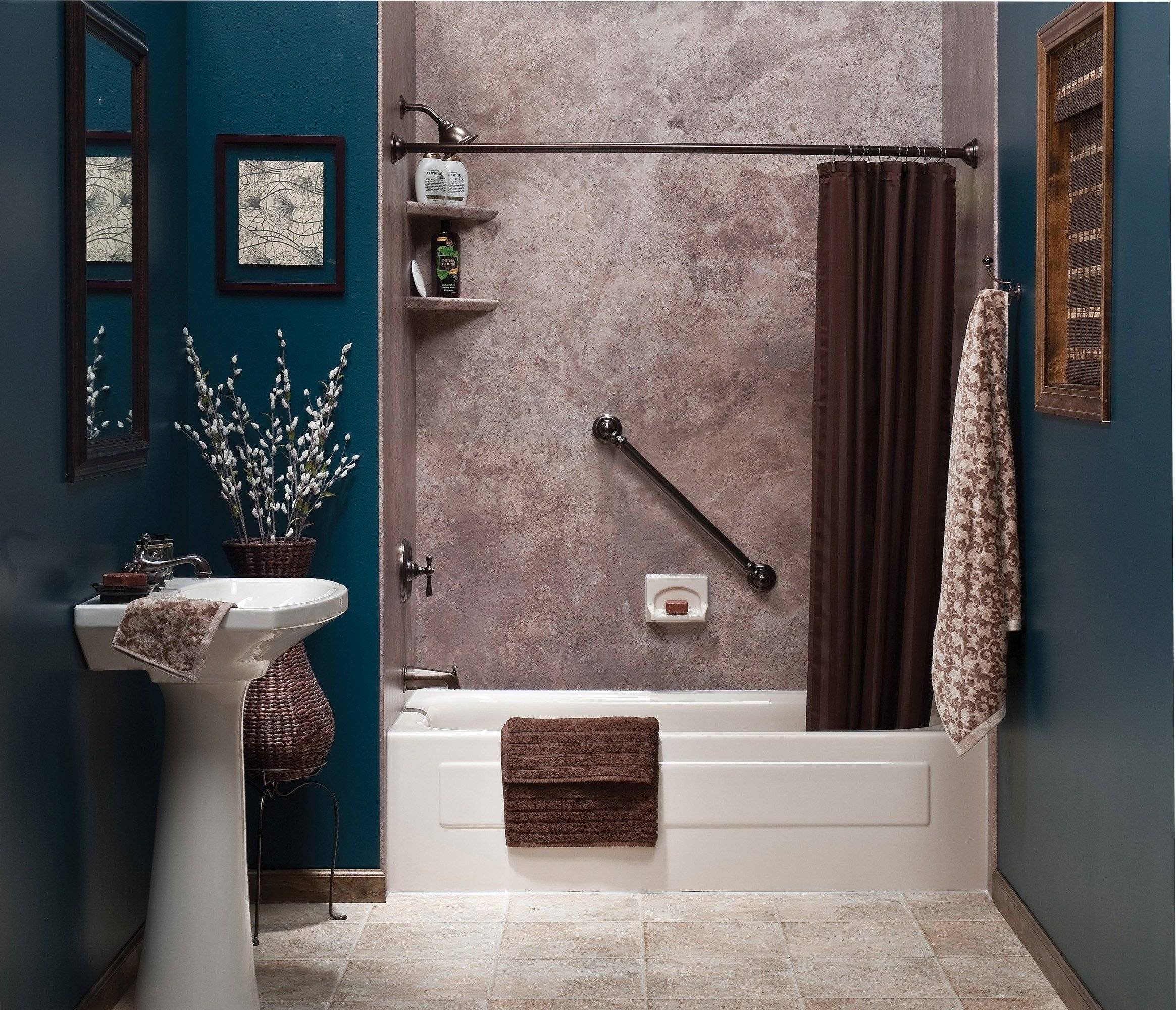 Что можно использовать для стен в ванной вместо плитки — альтернативные варианты (фото, видео)