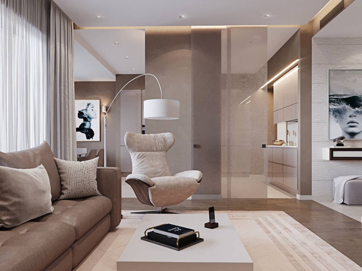 Дизайн интерьера квартиры в современном стиле: реальные фотографии