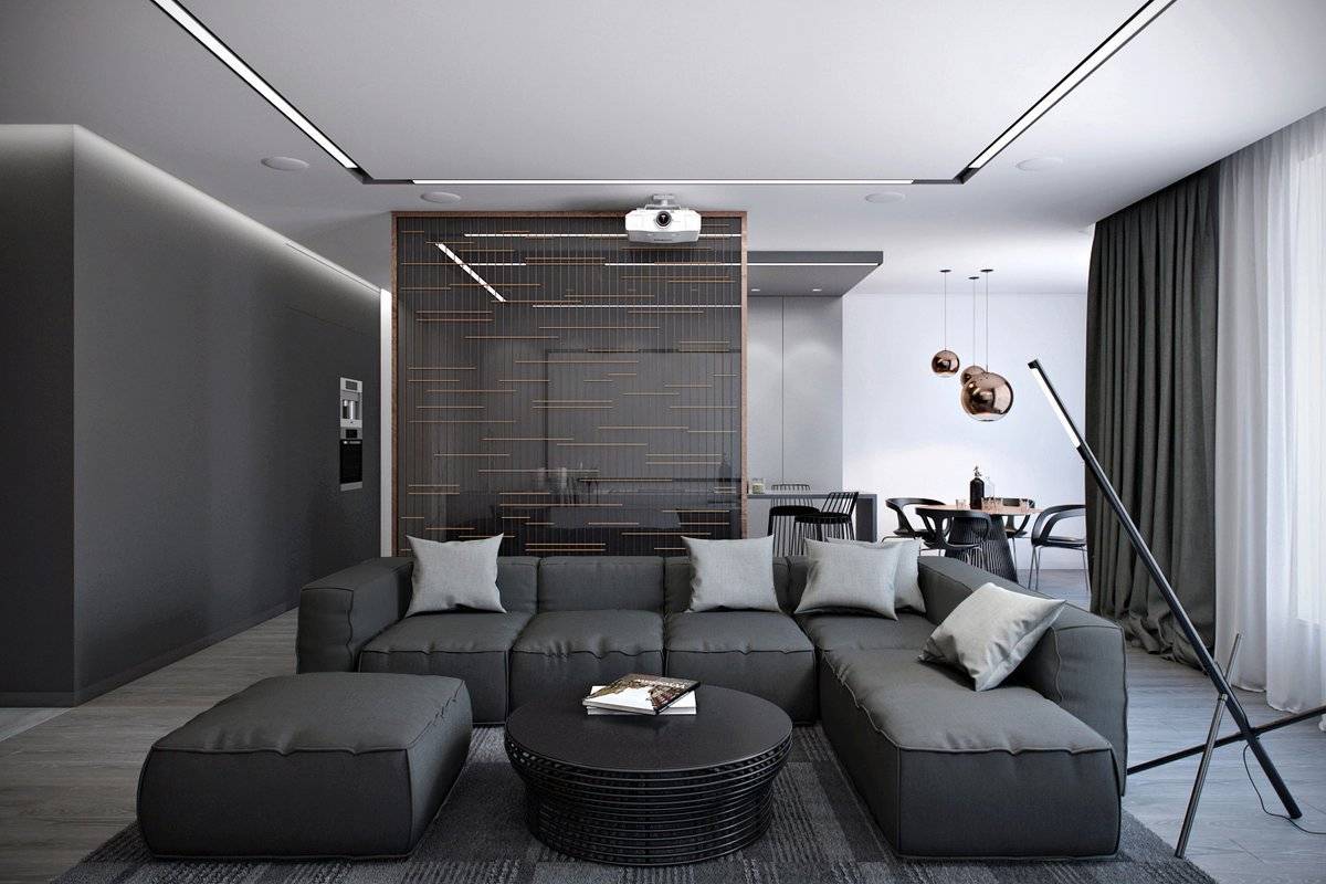 Дизайн в стиле Хай-тек - урбанистический интерьер или промышленный стиль комнаты в квартире и доме