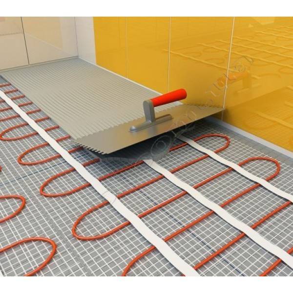 Электрический теплый пол под плитку - монтаж и укладка по шагам