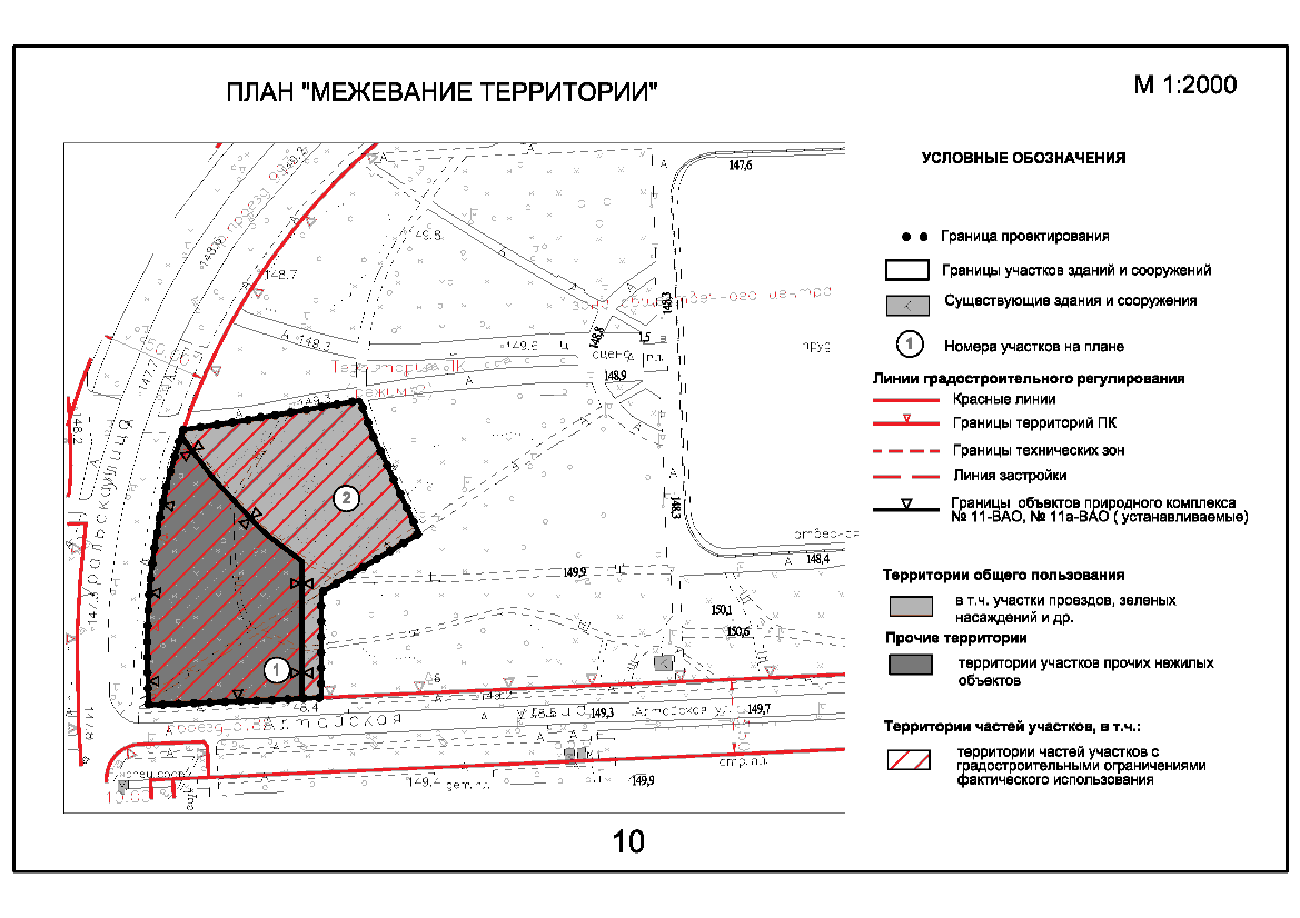 Кадастровый план территории квартала