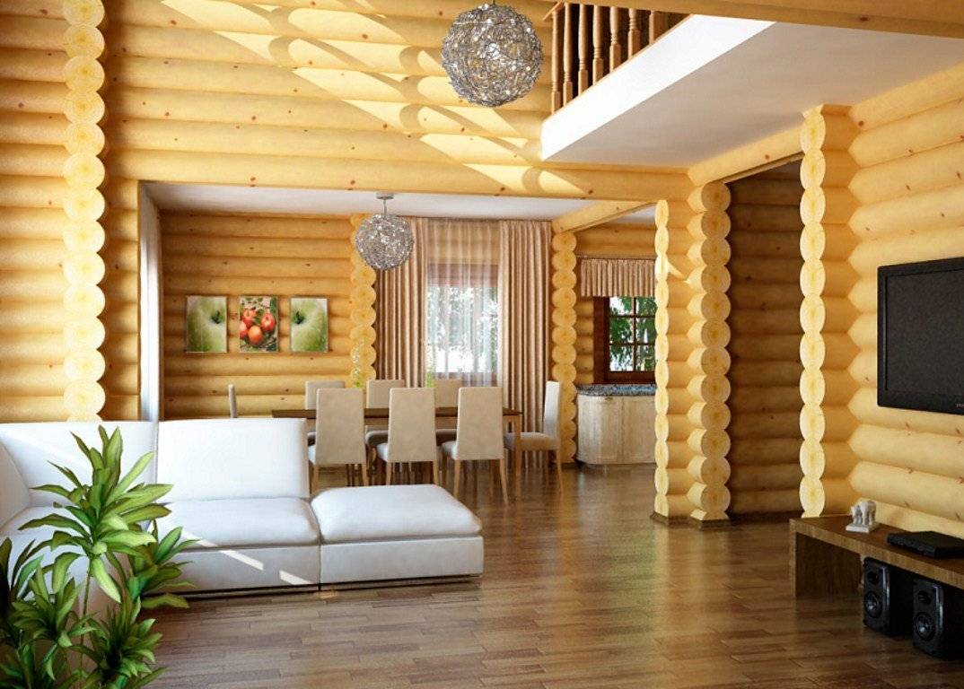 Внутренняя отделка деревянных домов из бревна: особенности и варианты, этапы работ