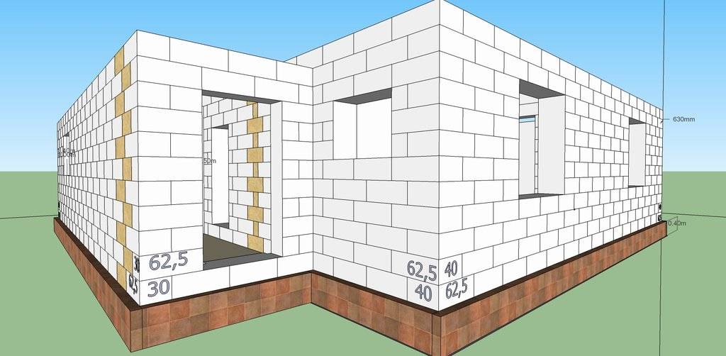 Расчет стен дома: количества кирпича, блоков или бруса