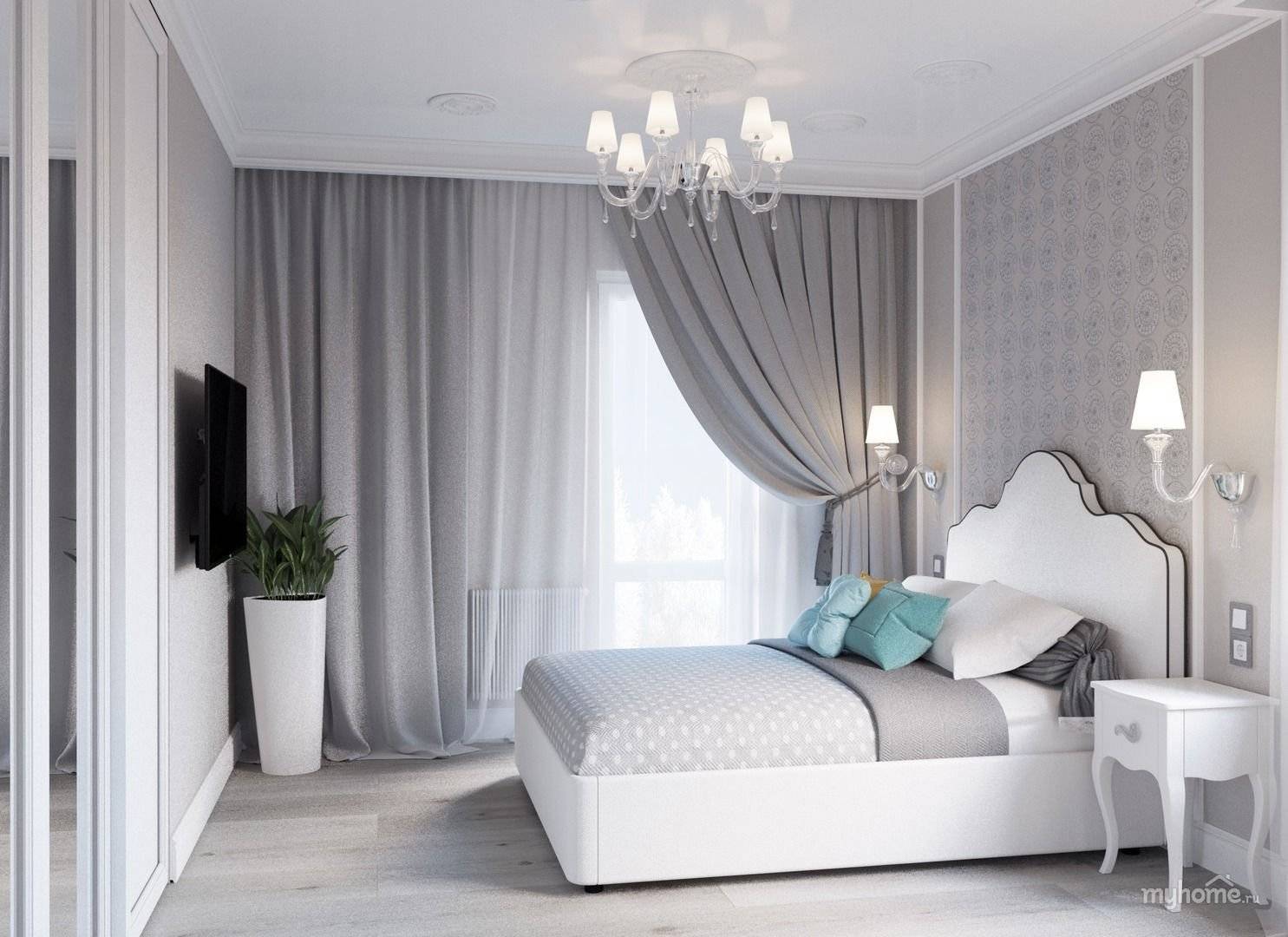 Светлая спальня - 100 лучших фото красивого оформления спальни в белых тонах