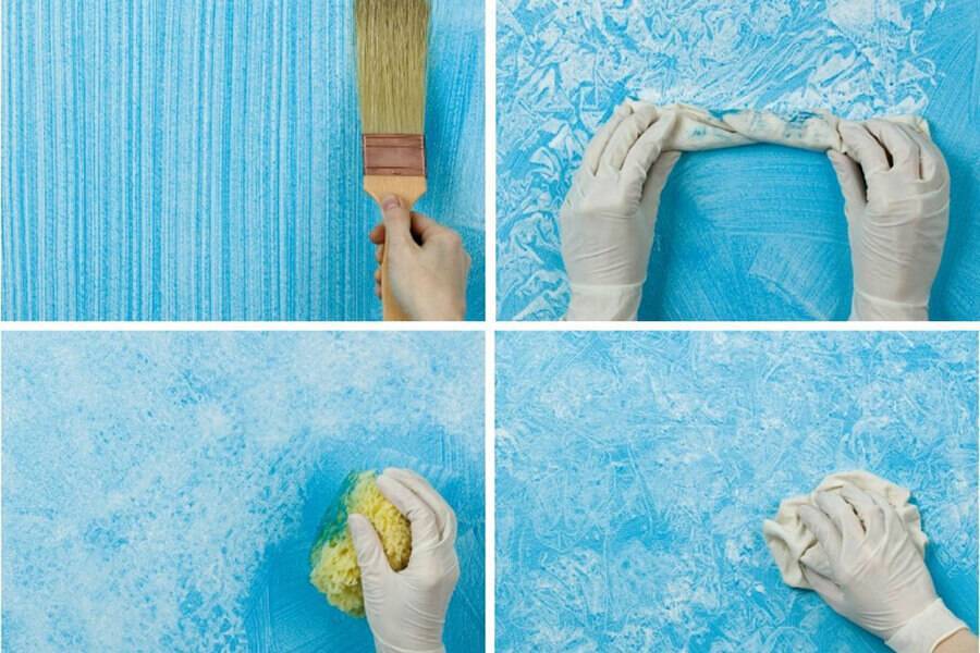 Как покрасить декоративную штукатурку своими руками