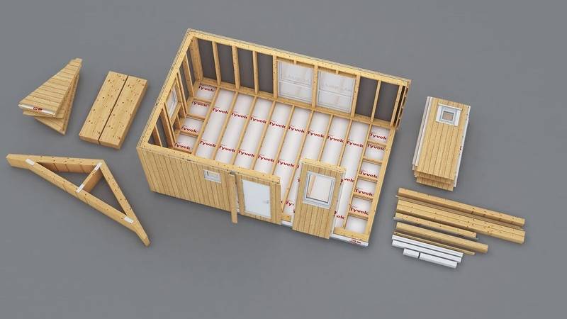 Домокомплект из бруса: мини-комплекты для самостоятельной сборки из двойного бруса, бани и дома 6х6 и 6х8 с завода, особенности изготовления