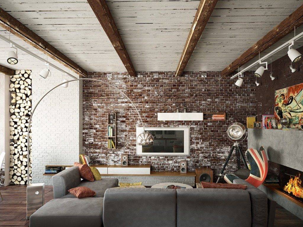 Стиль лофт в интерьере квартиры и дома – стены, потолок, пол, мебель – дизайн в лофт стиле + фото