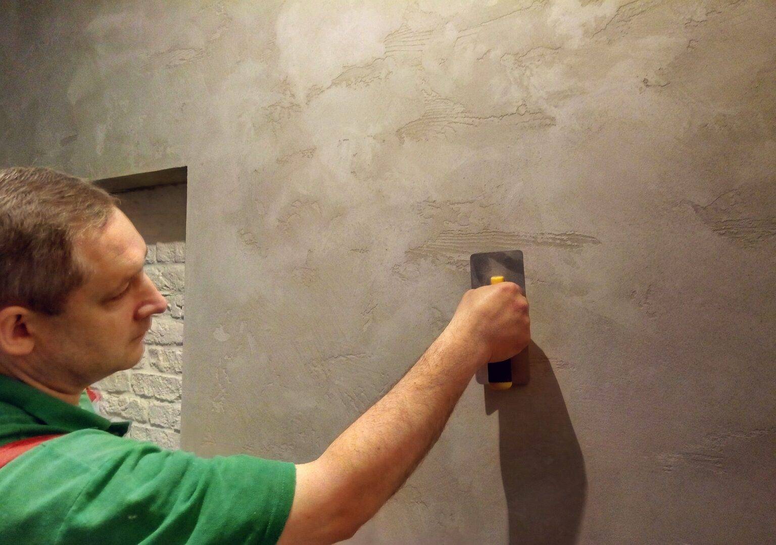 Декоративная штукатурка под бетон: как сделать своими руками