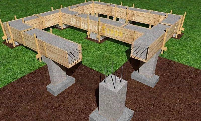Технология строительства фундамента под деревянный дом. как построить фундамент под деревянный дом. виды фундамента под деревянный дом, устройство, сильные и слабые стороны.
