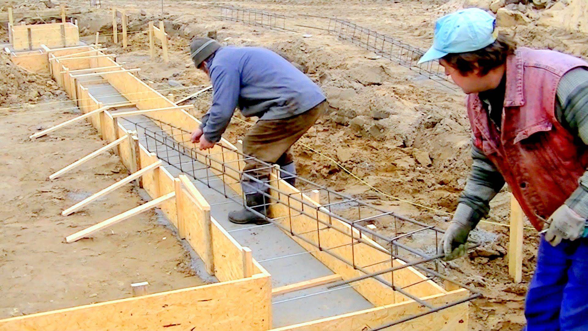 Как сделать фундамент для дома своими руками – расчет и строительство