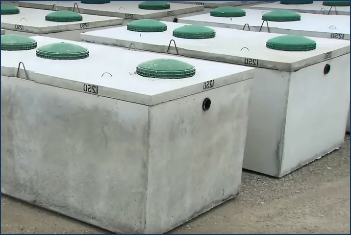 Монолитный бетонный септик для дачи своими руками: устройство и схемы