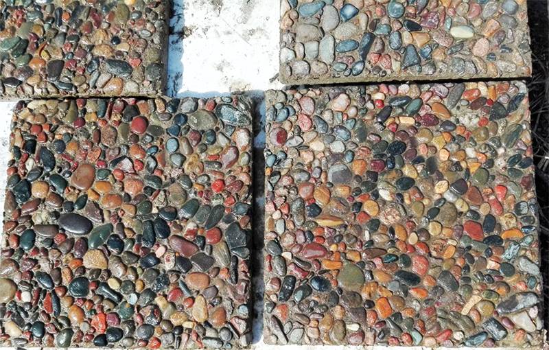 Технология мытый бетон (микровымывание) и похожие технологии на дачном участке