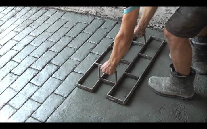 Как сделать штамп для бетона своими руками - сделай своими руками