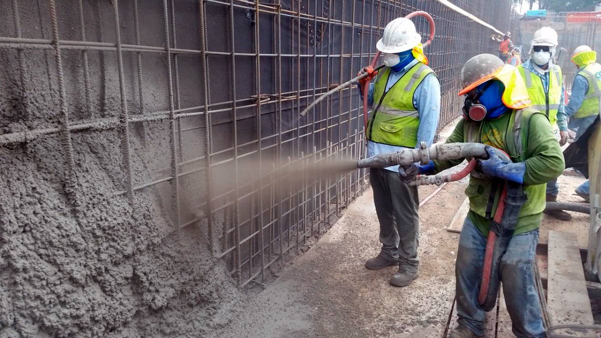 Торкретирование бетона: мокрое и сухое