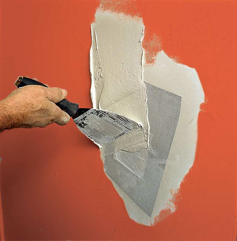 Как заделать дыру в стене из гипсокартона, кирпича, бетона? | домфронт