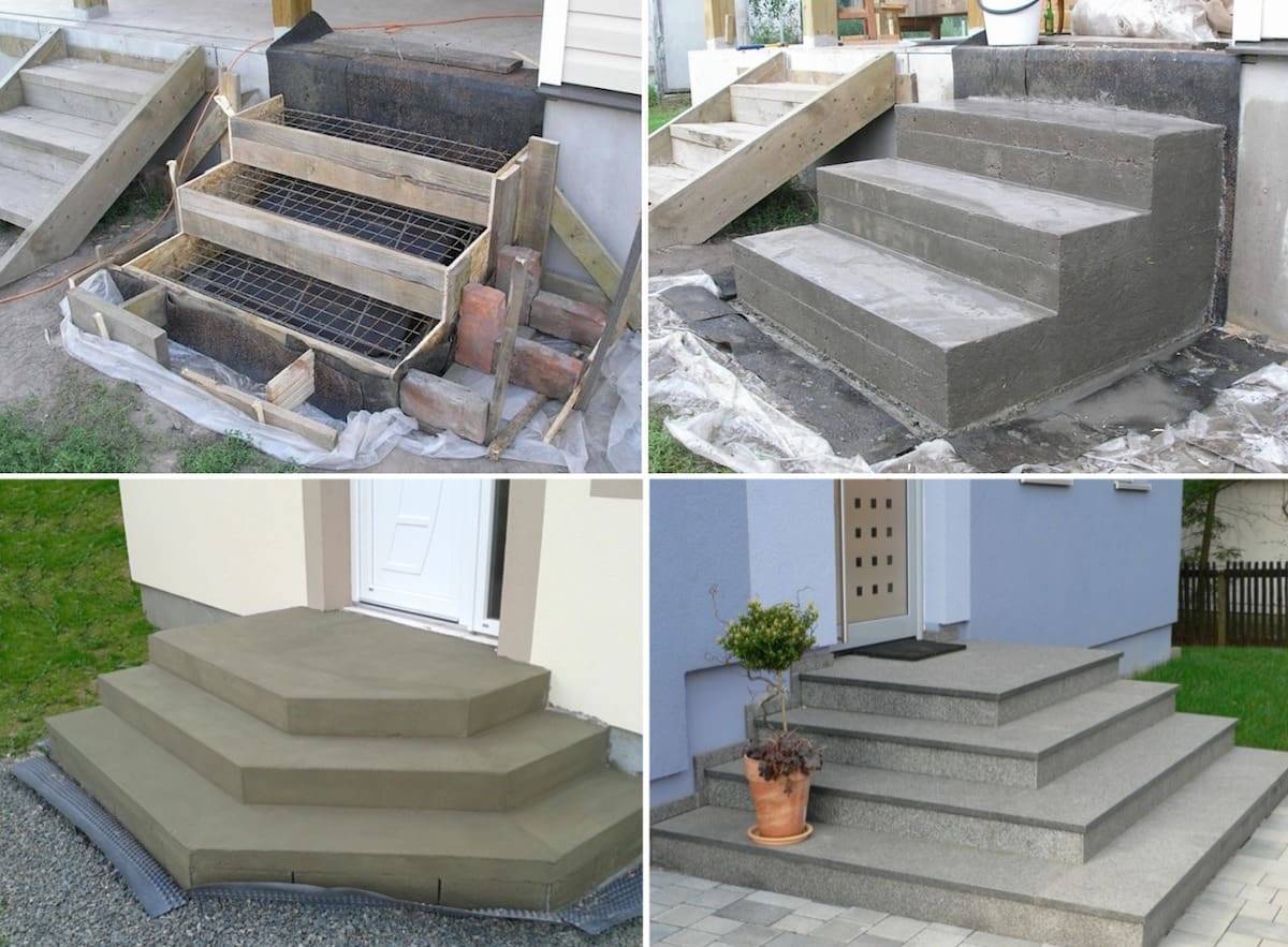 Как сделать крыльцо из бетона своими руками пошаговая инструкция | совет мастера