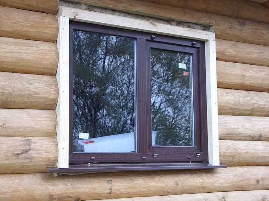 Установка пластиковых окон в деревянном доме, срубе