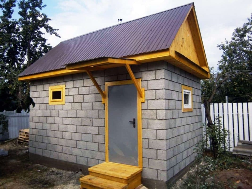 Проекты бань из пеноблоков (фото): как построить своими руками дом с бассейном 6х4 из пеноблока