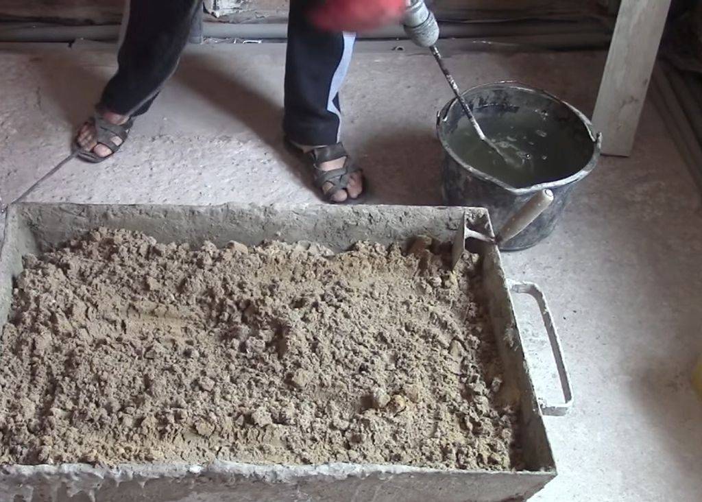 Цементно-песчаная (пескоцементная) смесь: пропорции, как развести цемент