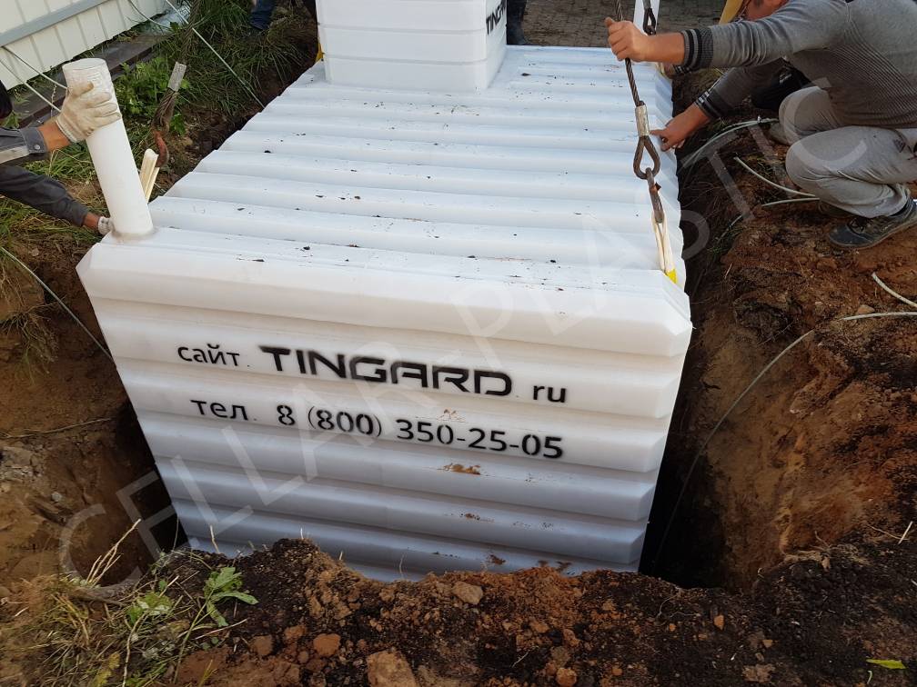Пластиковый погреб тингард — монтаж и установка