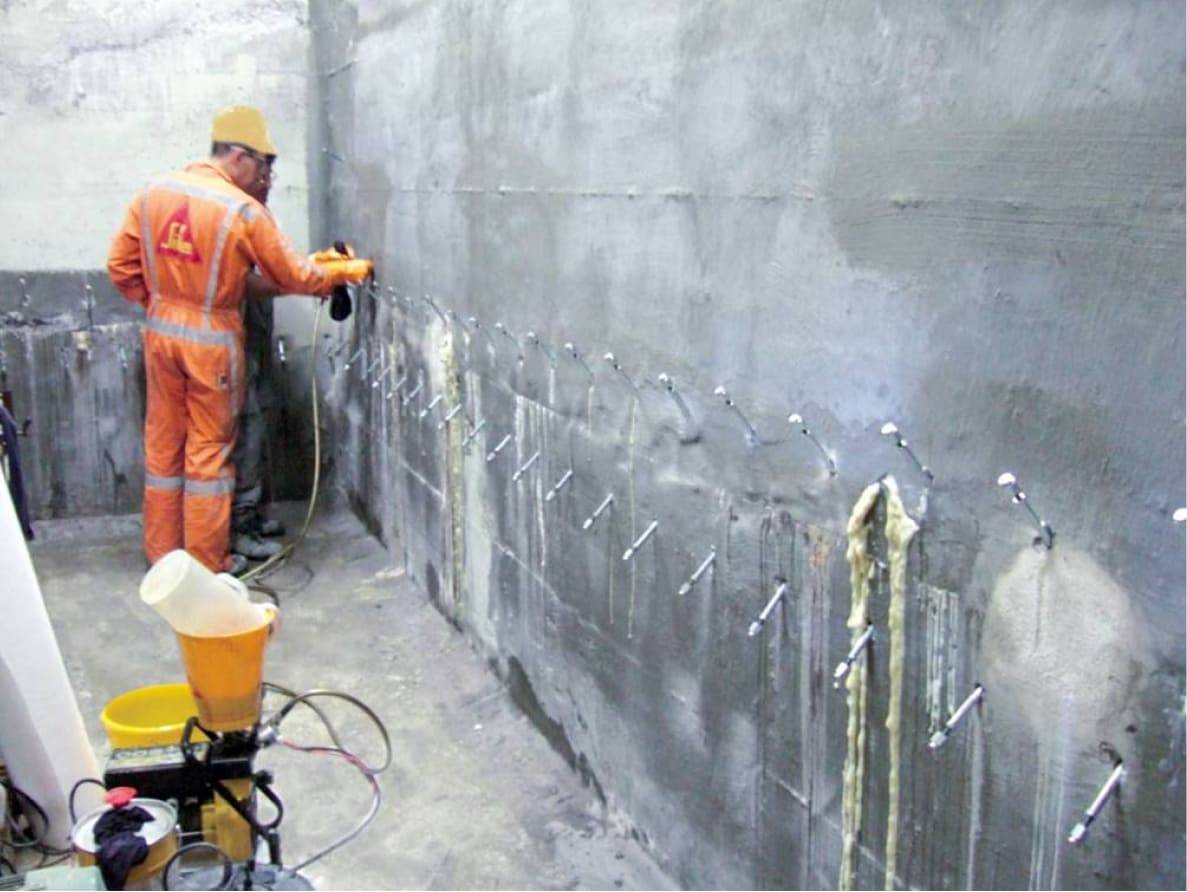Инъектирование бетона: особенности оборудования, фото