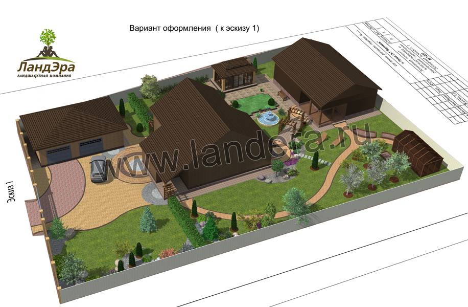 Планировка и дизайн большого участка - 30, 40, 50 соток - domwine