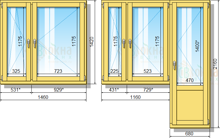 Размер окна в панельном доме 9 этажей -