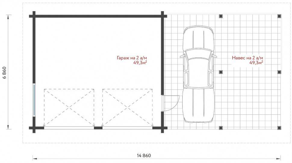 Проекты гаражей из пеноблоков – планируем дом для автомобиля