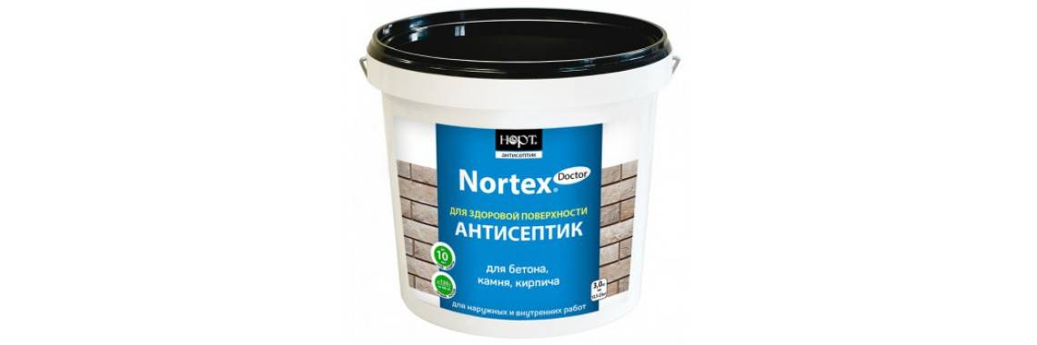 Нортекс-дезинфектор (люкс), антисептик для глубокой защиты бетона и кирпича