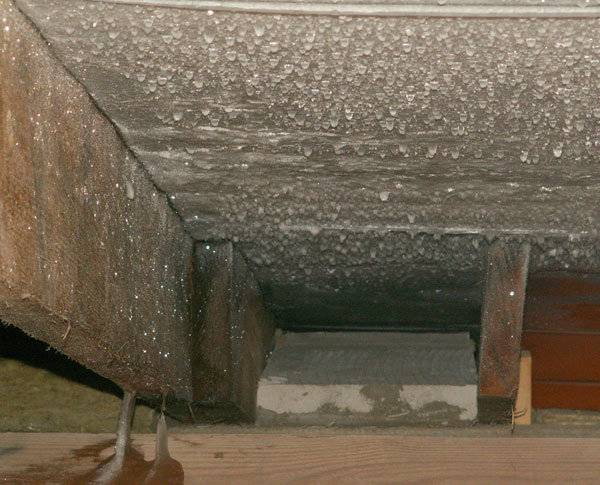 В погребе на потолке конденсат — что делать?