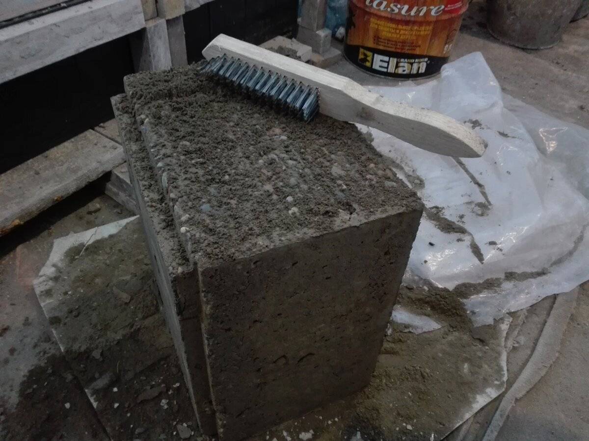 Мытый бетон - технология производства своими руками