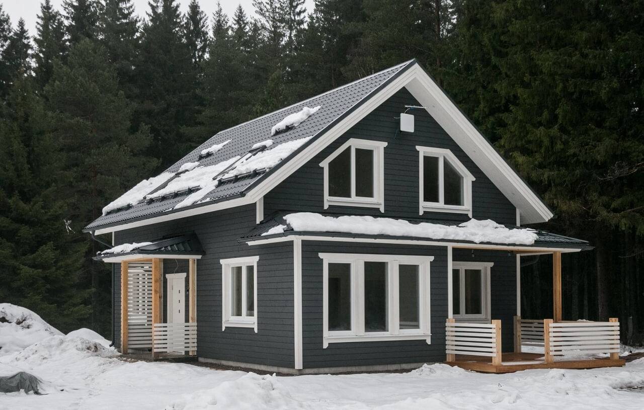 Можно ли строить каркасный дом зимой и преимущества строительства