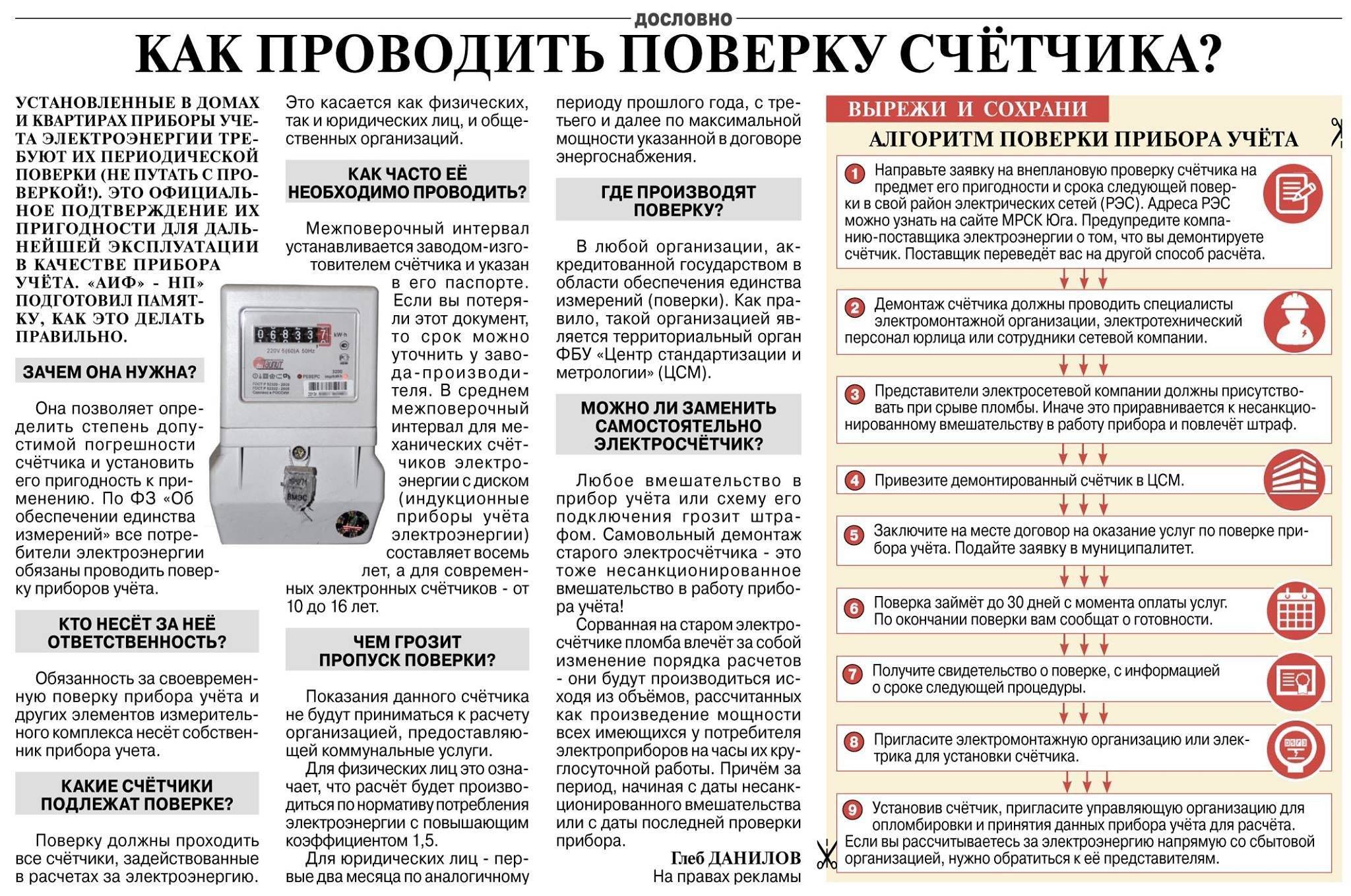 Периодичность поверки счетчиков холодной и горячей воды - спроси юриста | domosite.ru