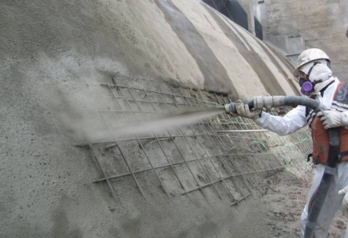 Торкрет бетон: виды технологий, область применения, торкретирование своими руками