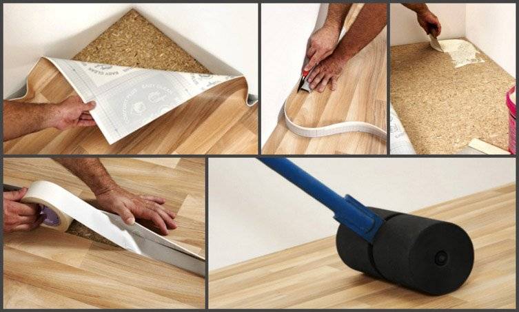 Укладка линолеума на бетонный пол – как правильно положить