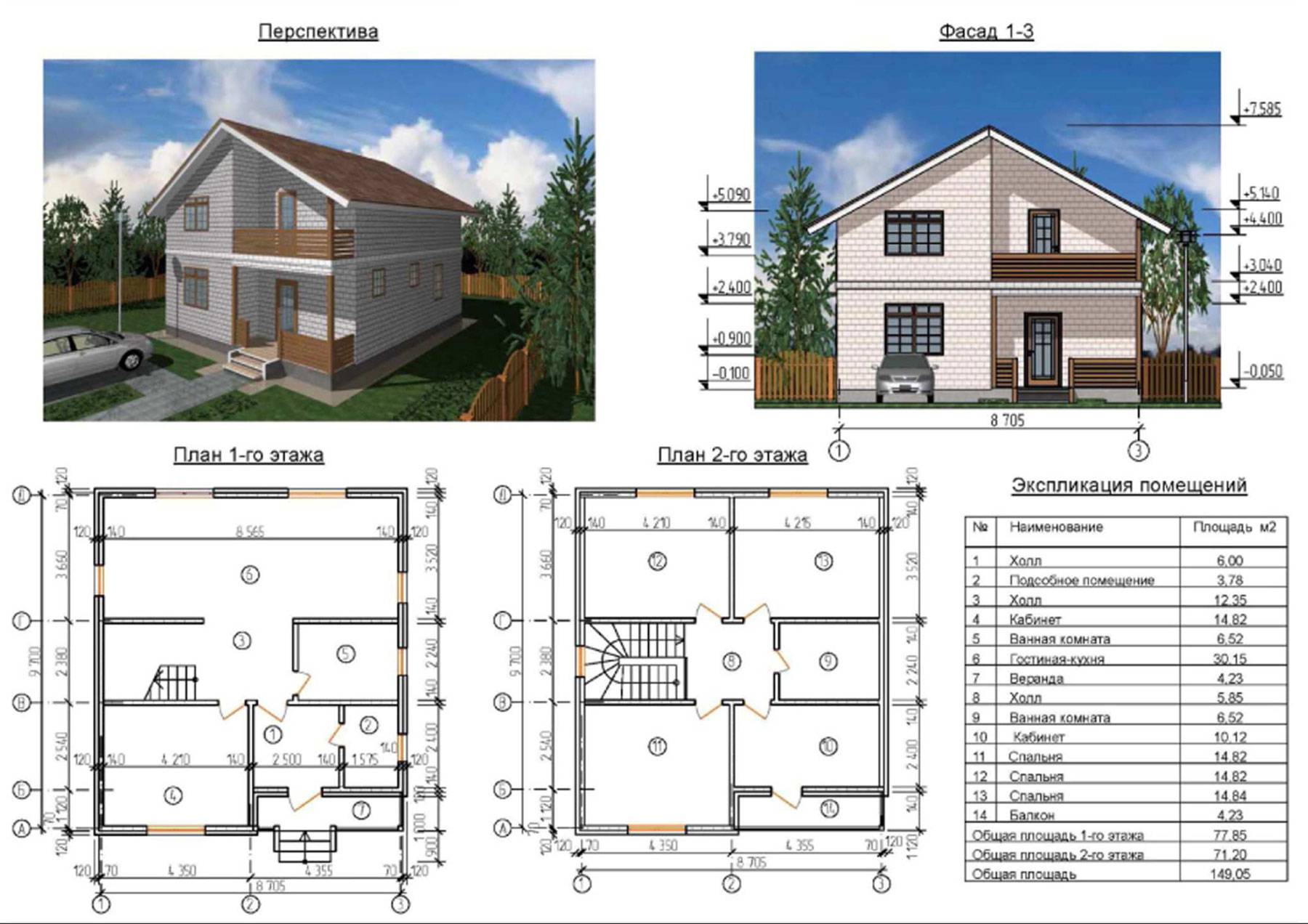Обзор проектов загородных домов из кирпича до 200 кв.м