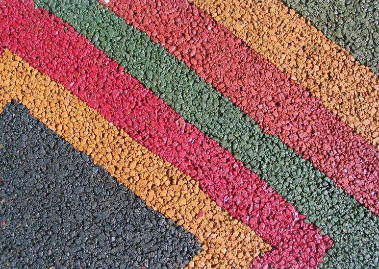 Цветной асфальт – материал для строительства дорог