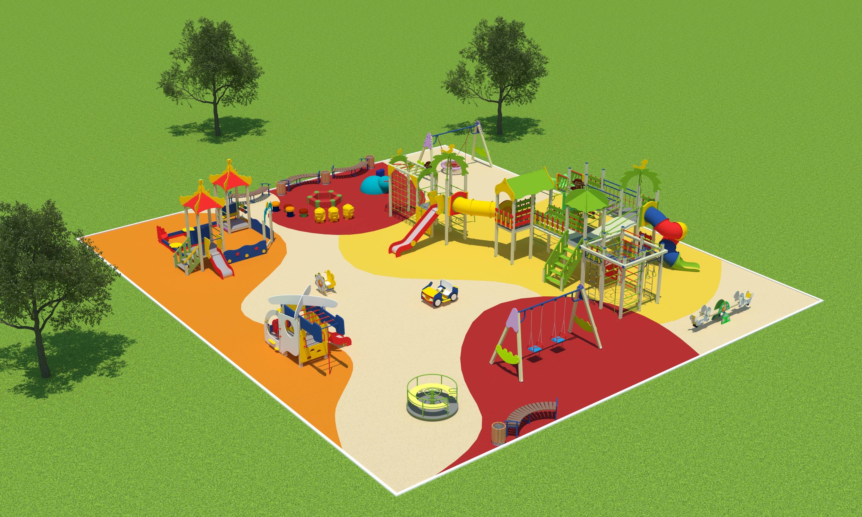 8 лучших схем детской площадки