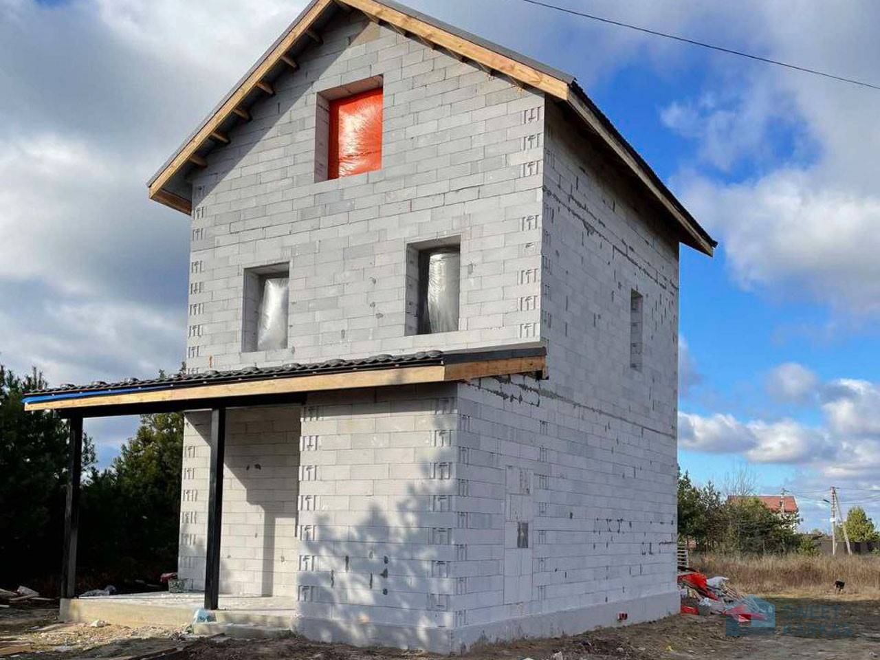 Одноэтажный дом из газобетона: строительство, проекты домов из газоблока