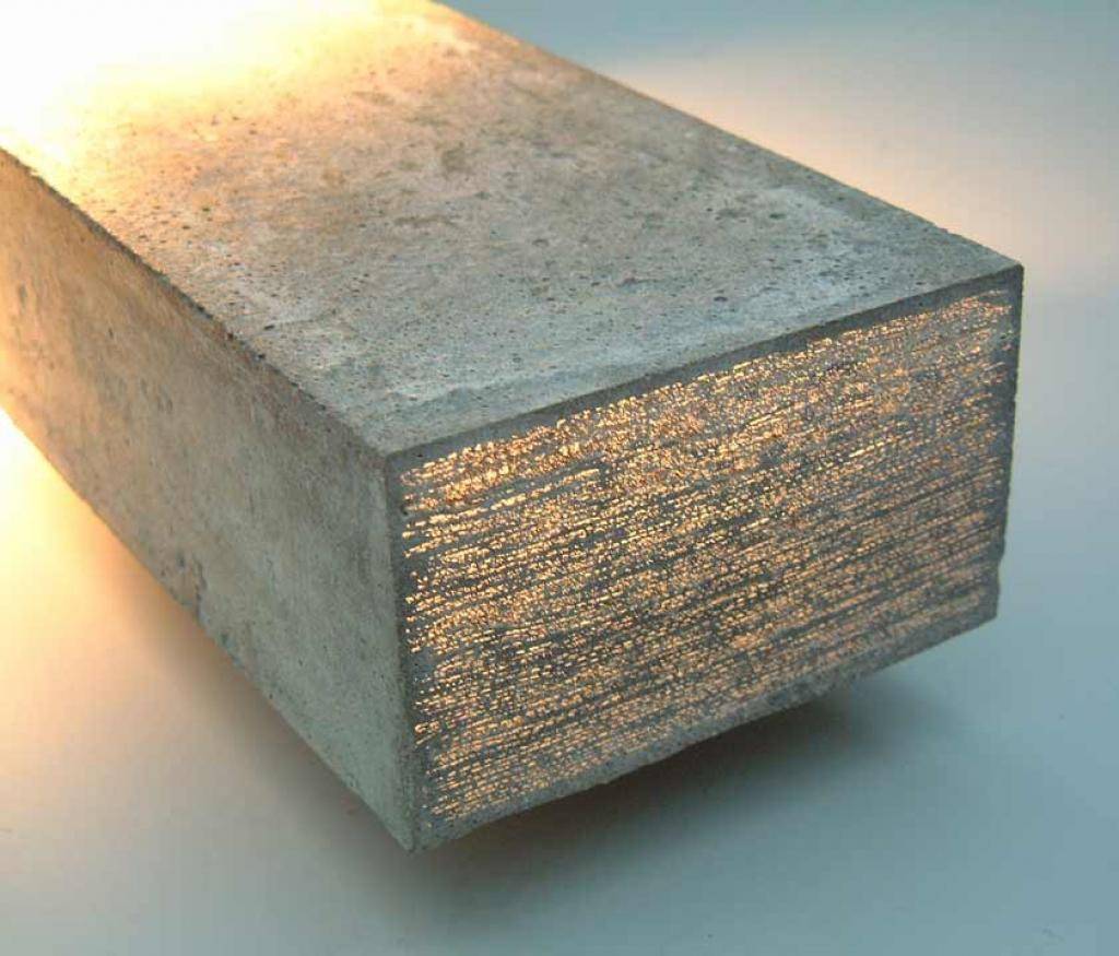 Прозрачный бетон и его применение