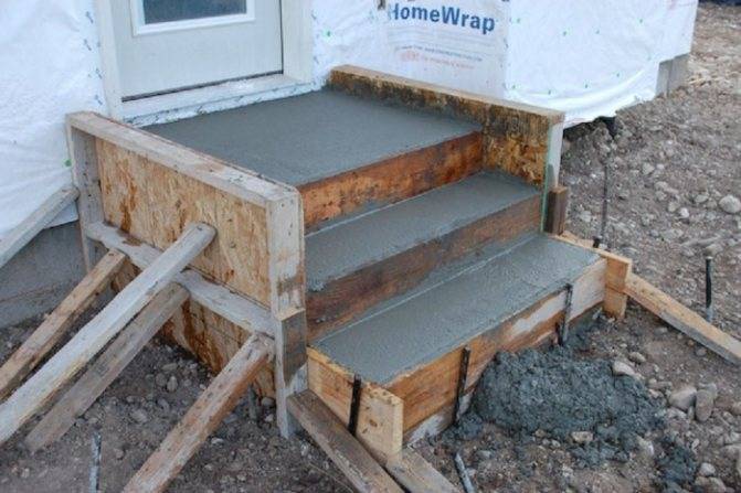 Как сделать ступени к дому из бетона — подробная информация